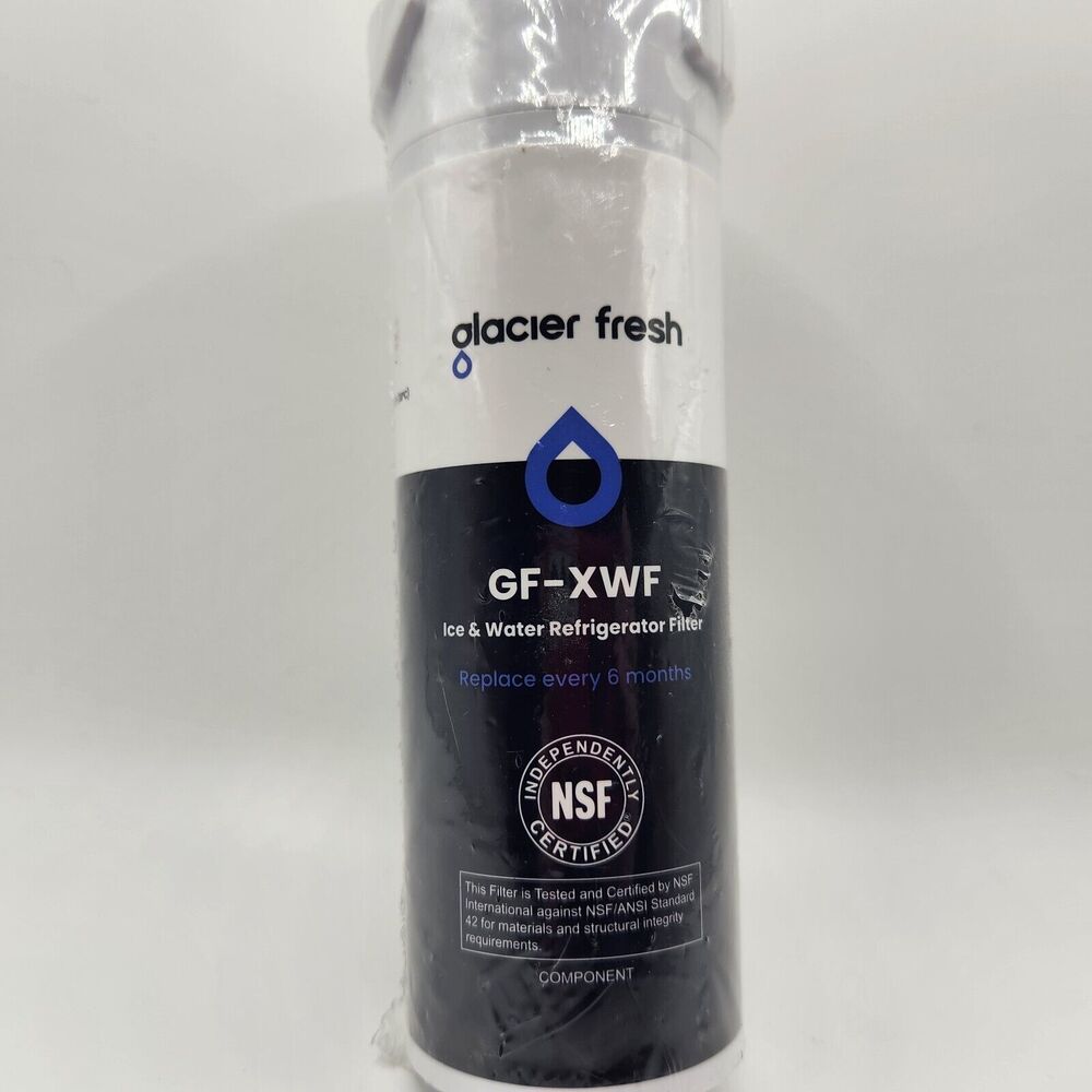Glacier Fresh Ice & Water Refrigerator Water Filter Replacement, Model GF-XWF